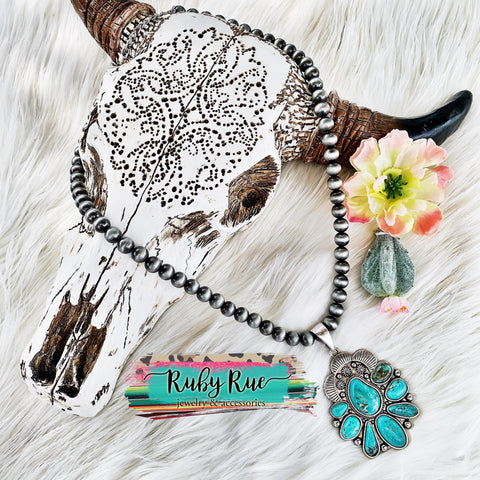 Turquoise Pendant - Ruby Rue Jewelry & Accessories