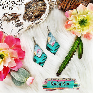 Handmade Leather Earrings - Ruby Rue Jewelry & Accessories