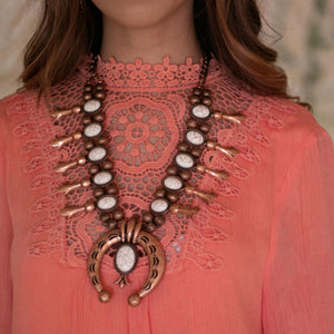 Copper & Ivory Squash Set - Ruby Rue Jewelry & Accessories