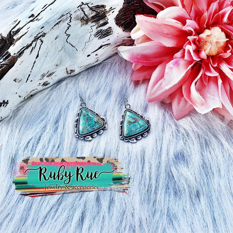 Olivia Turquoise Earrings - Ruby Rue Jewelry & Accessories