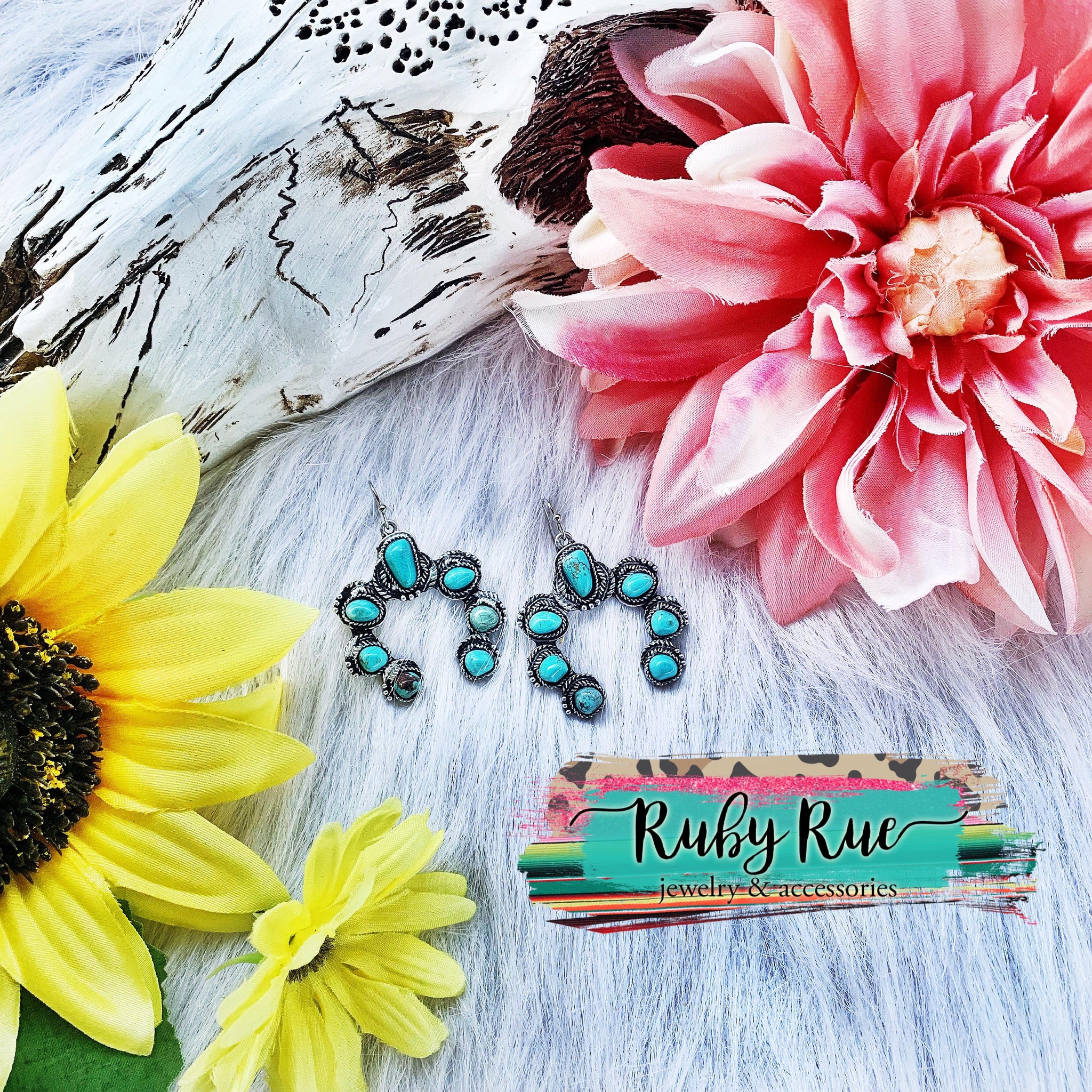 Luna Turquoise Earrings - Ruby Rue Jewelry & Accessories