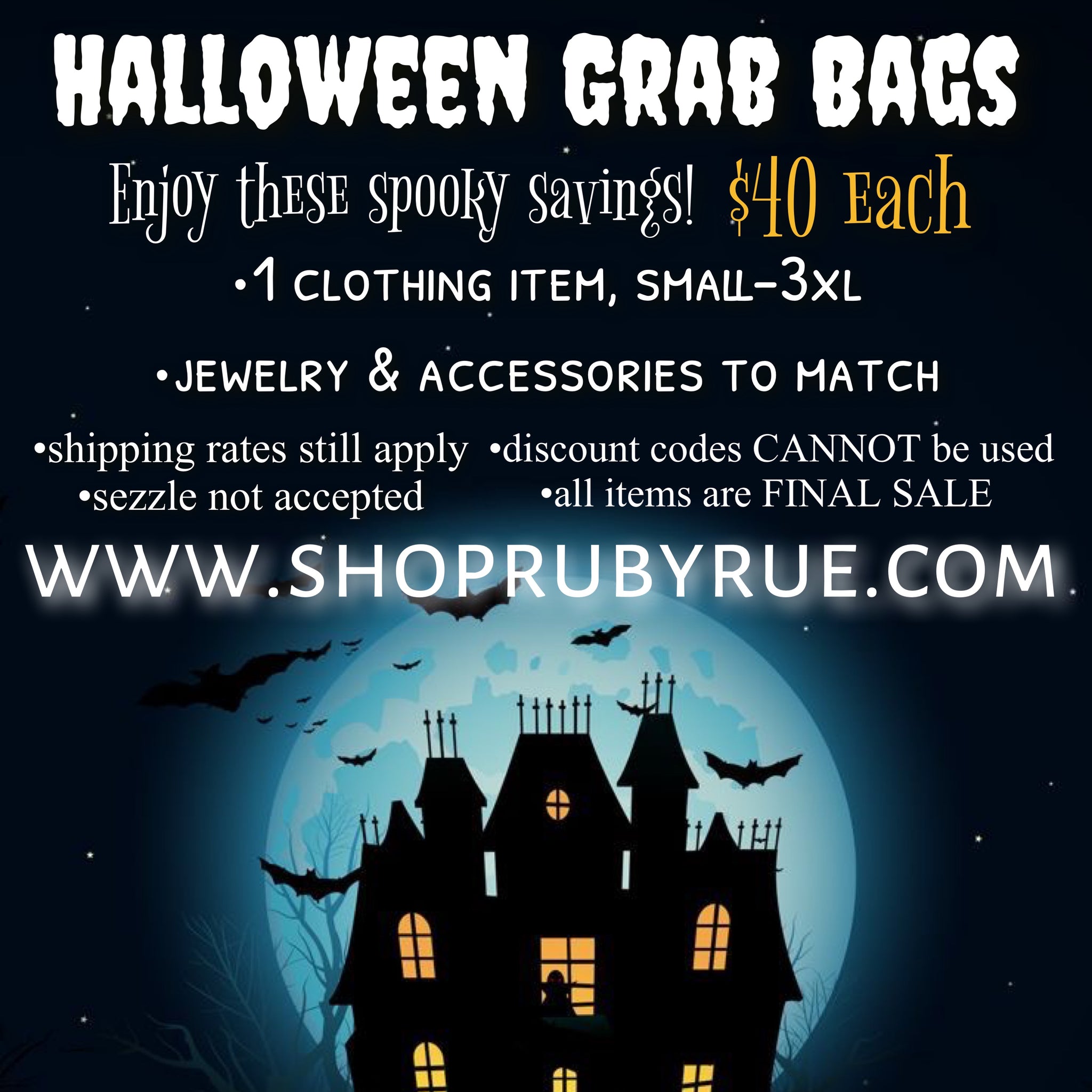 Spooky Halloween Mystery Grab Bags - Ruby Rue Jewelry & Accessories