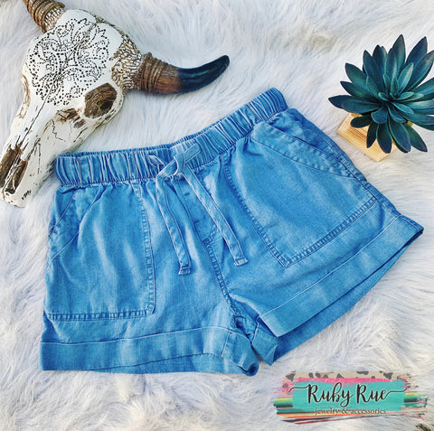 Denim Summer Shorts - Ruby Rue Jewelry & Accessories