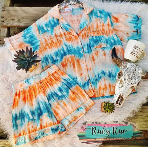 Tye Dye Lounge Set - Ruby Rue Jewelry & Accessories