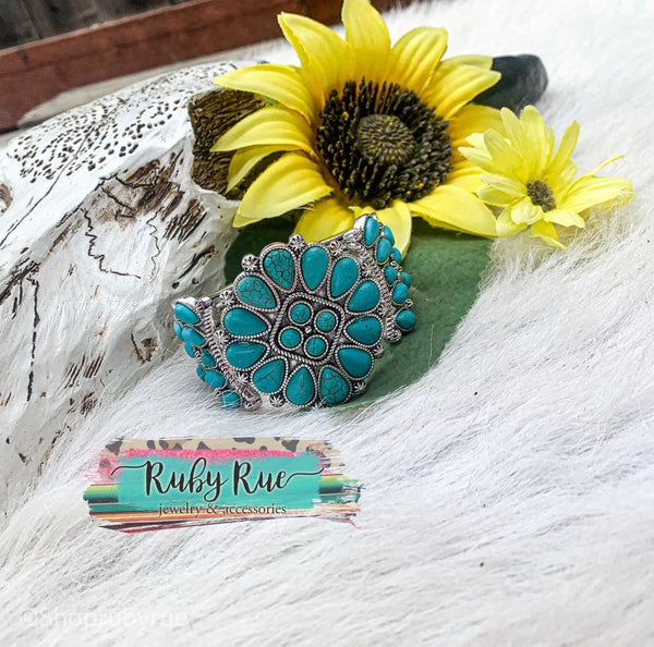 Floral Gemstone Bracelet - Ruby Rue Jewelry & Accessories