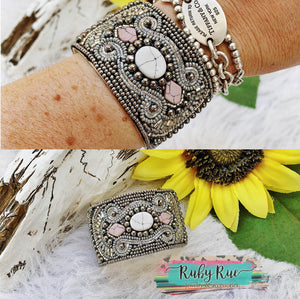 Boho Beaded Cuff - Ruby Rue Jewelry & Accessories