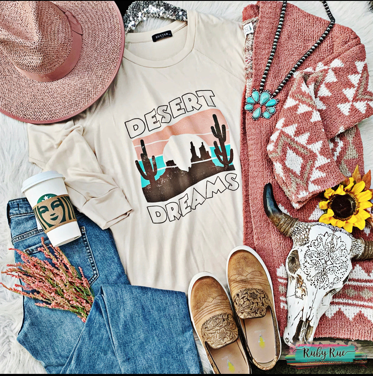 Desert Dreams Long Sleeve - Ruby Rue Jewelry & Accessories