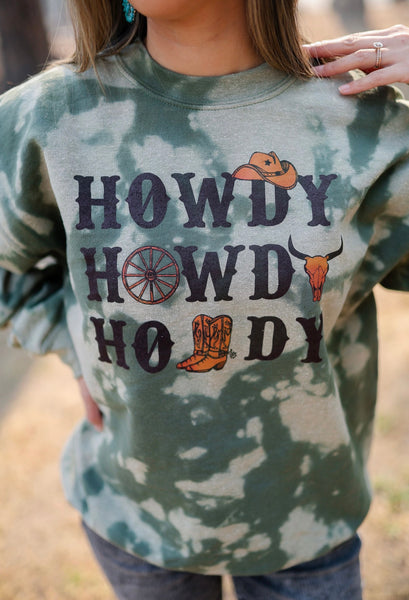 Howdy Howdy Howdy Sweatshirt - Ruby Rue Jewelry & Accessories