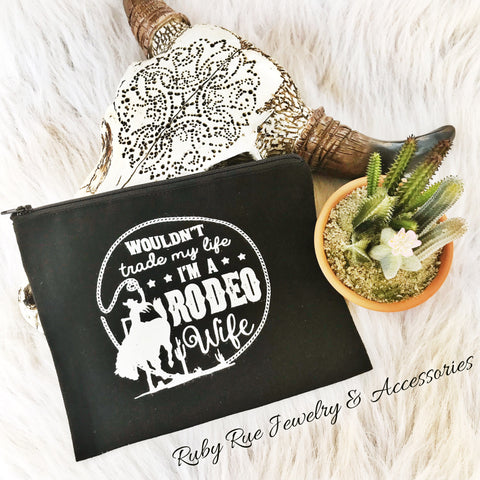 Rodeo Wife Pouch - Ruby Rue Jewelry & Accessories
