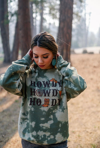 Howdy Howdy Howdy Sweatshirt - Ruby Rue Jewelry & Accessories