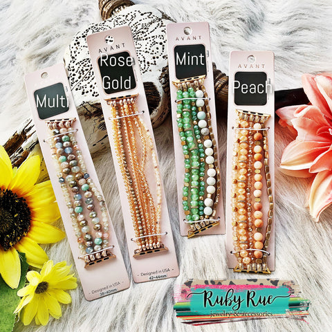 Beaded Apple Watch Bands - Ruby Rue Jewelry & Accessories