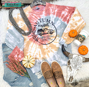 Autumn Harvest Tye Dye Sweatshirt - Ruby Rue Jewelry & Accessories