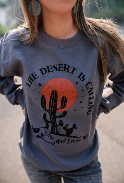 The Desert is Calling Sweatshirt - Ruby Rue Jewelry & Accessories